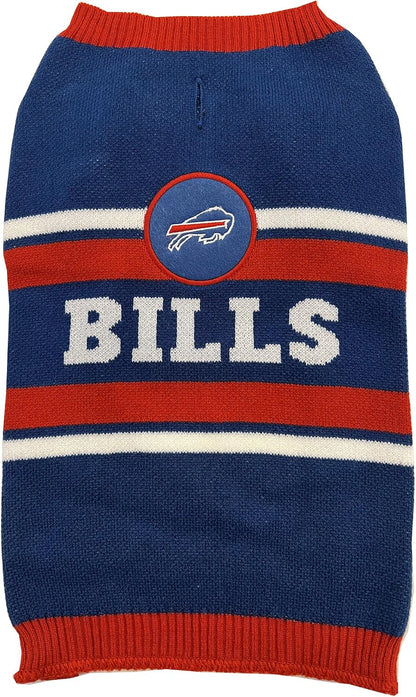 Buffalo Bills knit dog sweater