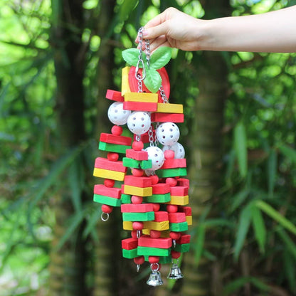 22 in Wooden Parrot Chew Toy for Medium and Large Birds
