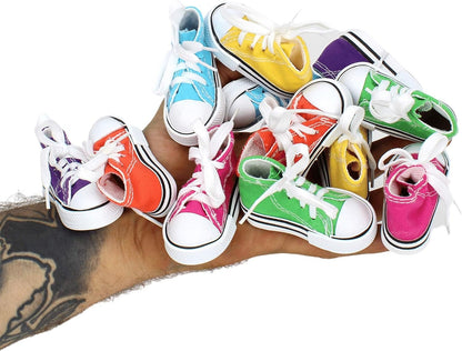 Mini Sneaker Foot and Beak Bird Toys, 12 Pack
