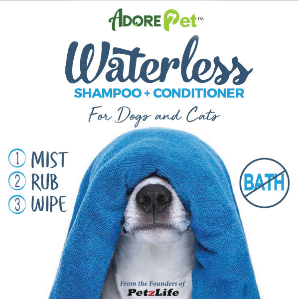Waterless Shampoo and Conditioner Spray for Dogs and Cats