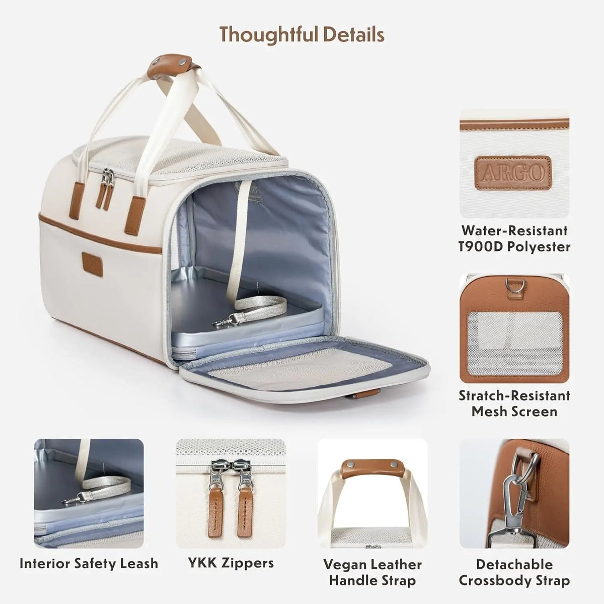 Argo Pawsport Airline-Approved Soft Pet Carrier
