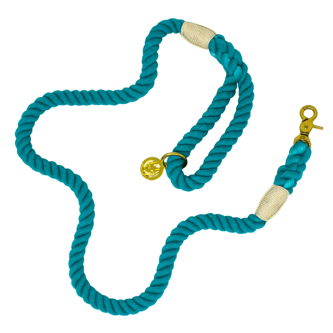 Ariel – Organic Cotton Rope Dog Leash, Green