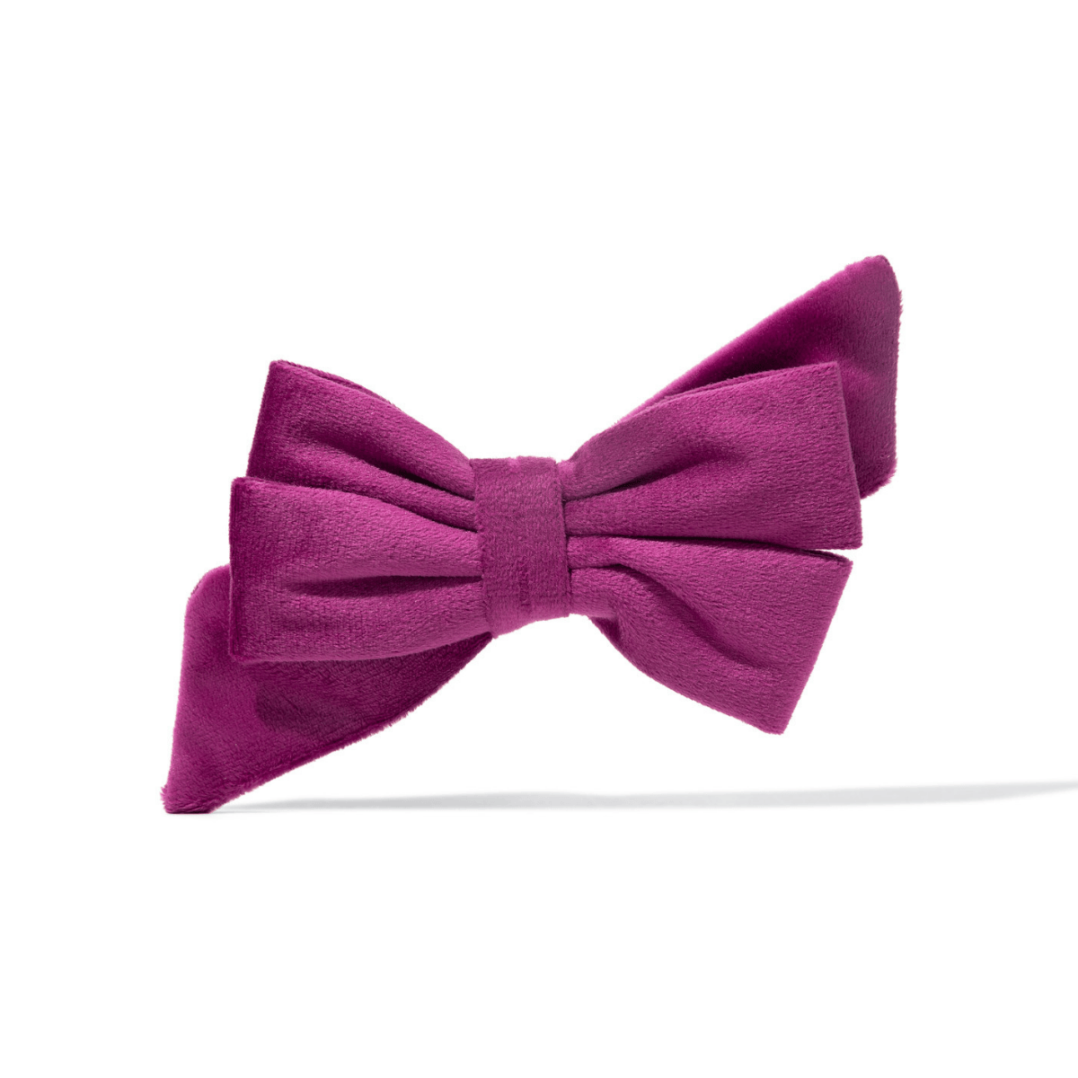 August – Purple Dog Babe Bow, Slides on Any Collar