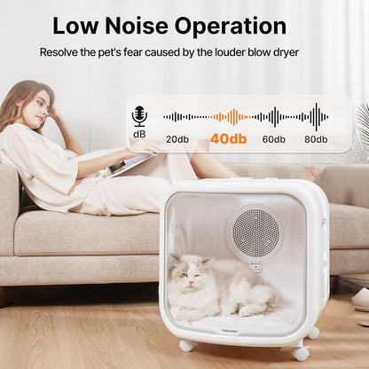 75 L Pet Dryer Box for Cats & Small Dogs, App Control
