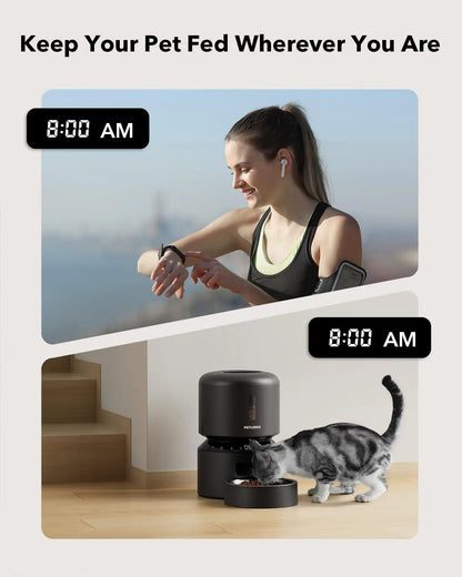 Automatic Pet Feeder with Camera, 3L or 5L, Timed Portions