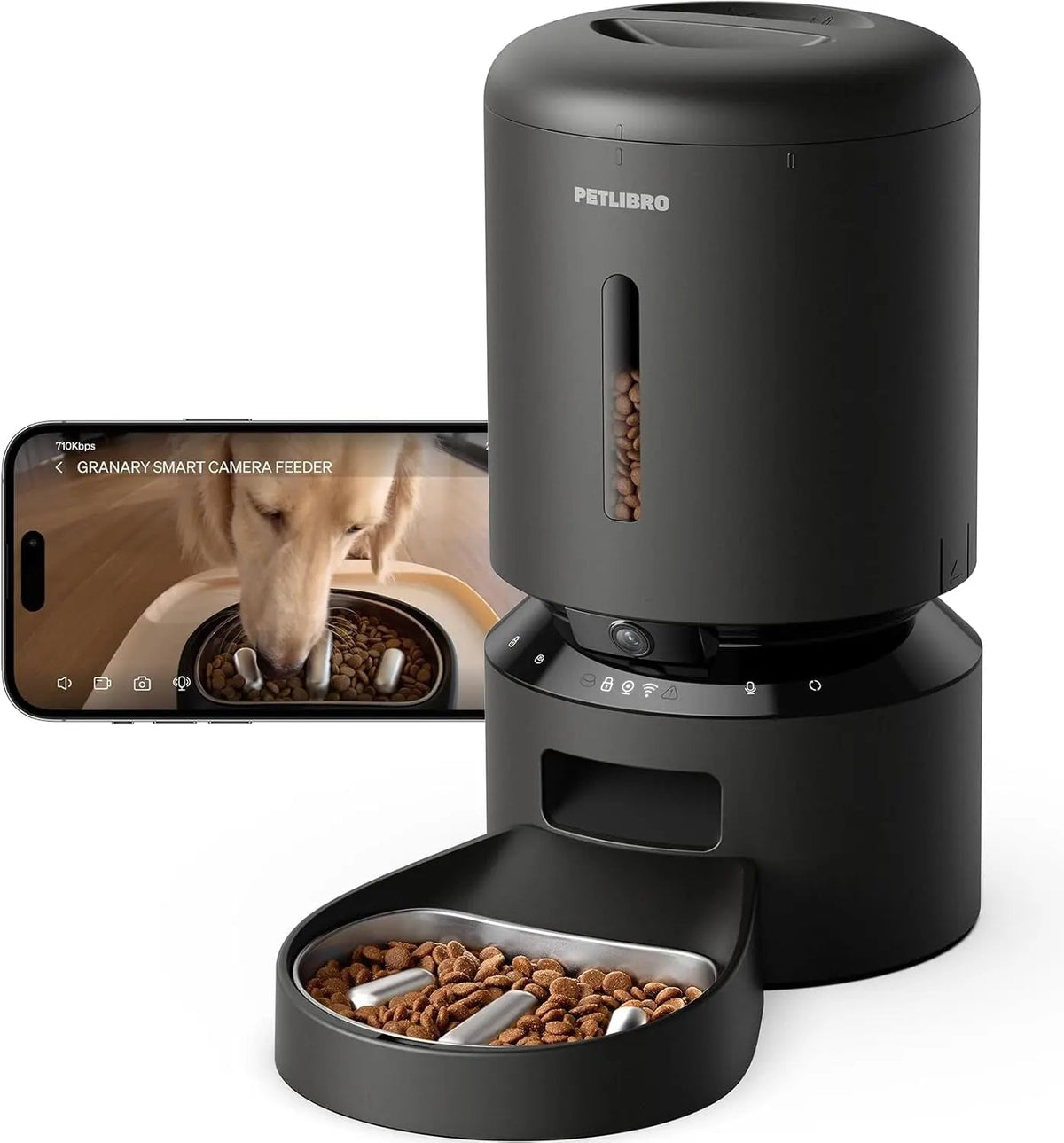 Automatic Pet Feeder with Camera, 3L or 5L, Timed Portions