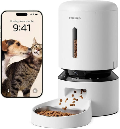 Automatic Pet Feeder with Camera, 3L or 5L, Timed Portions