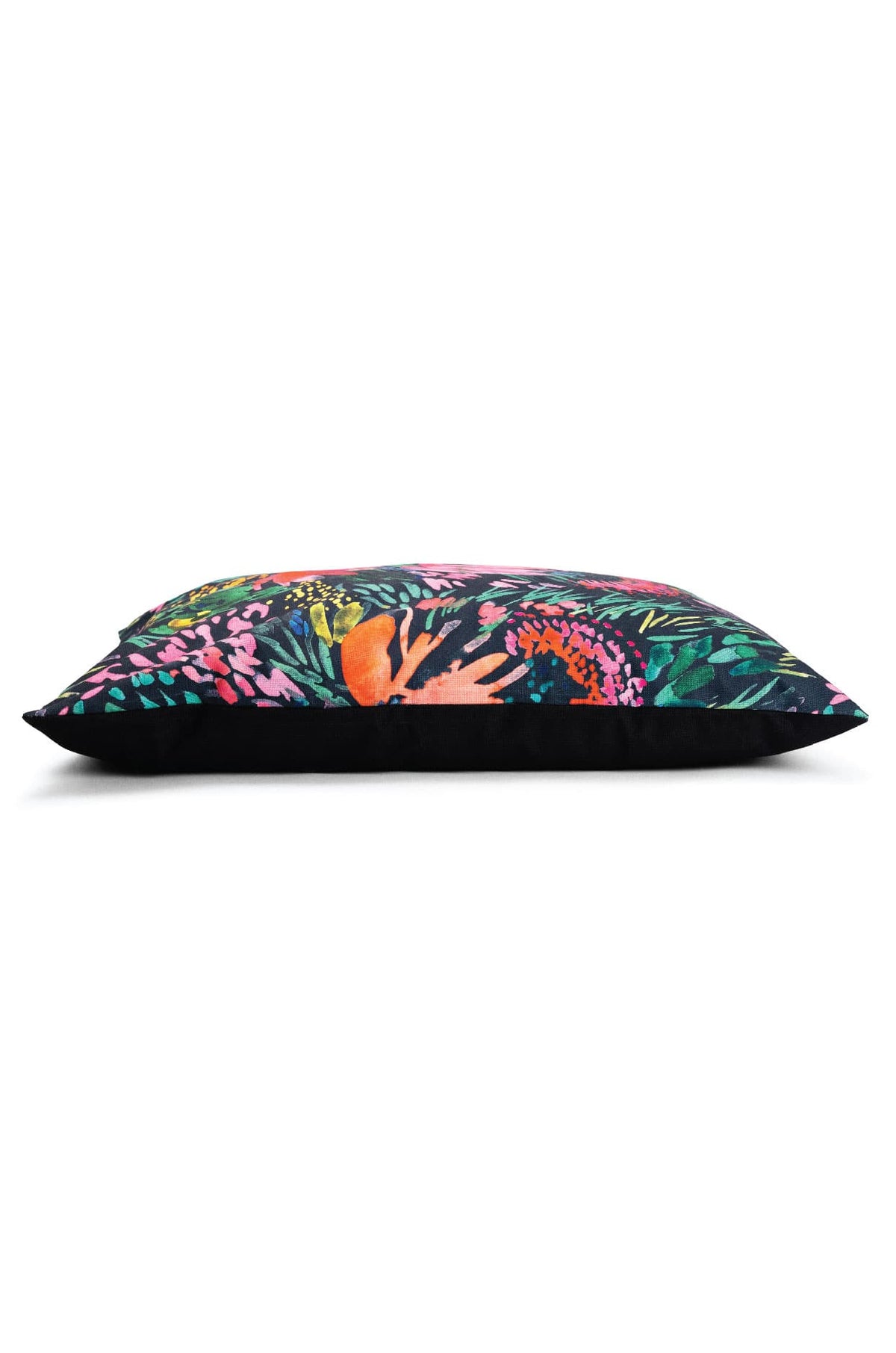 Bella – Washable Black Floral Dog Bed with Memory Foam
