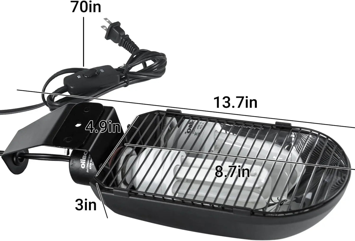 Bird Cage UVB Light Fixture Kit 20W UVA UVB Lamp for Aviary Health