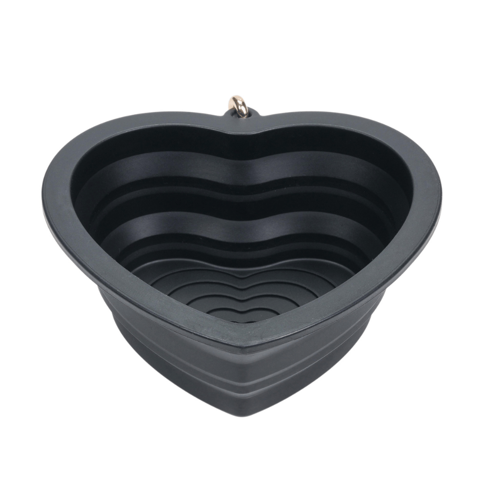 Onyx Heart Collapsible Dog Bowl — additional photo 8