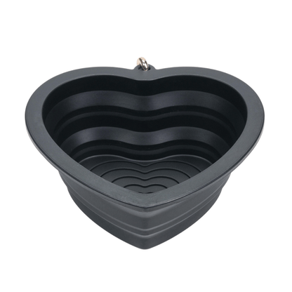 Onyx Heart Collapsible Dog Bowl — additional photo 8