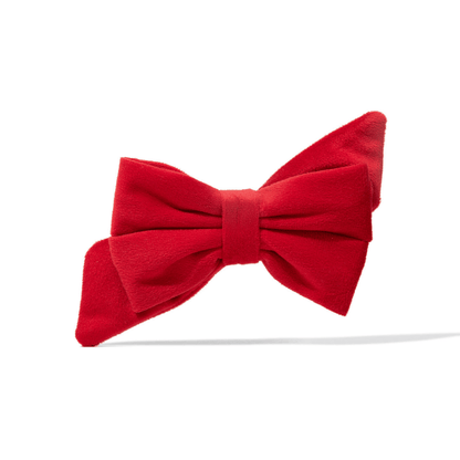 Blaze – Velvet Dog Babe Bow, Slides on Any Collar
