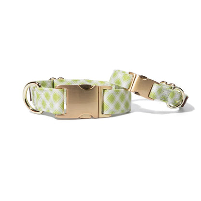 Bryce – Gingham Dog Collar, Adjustable XS–L
