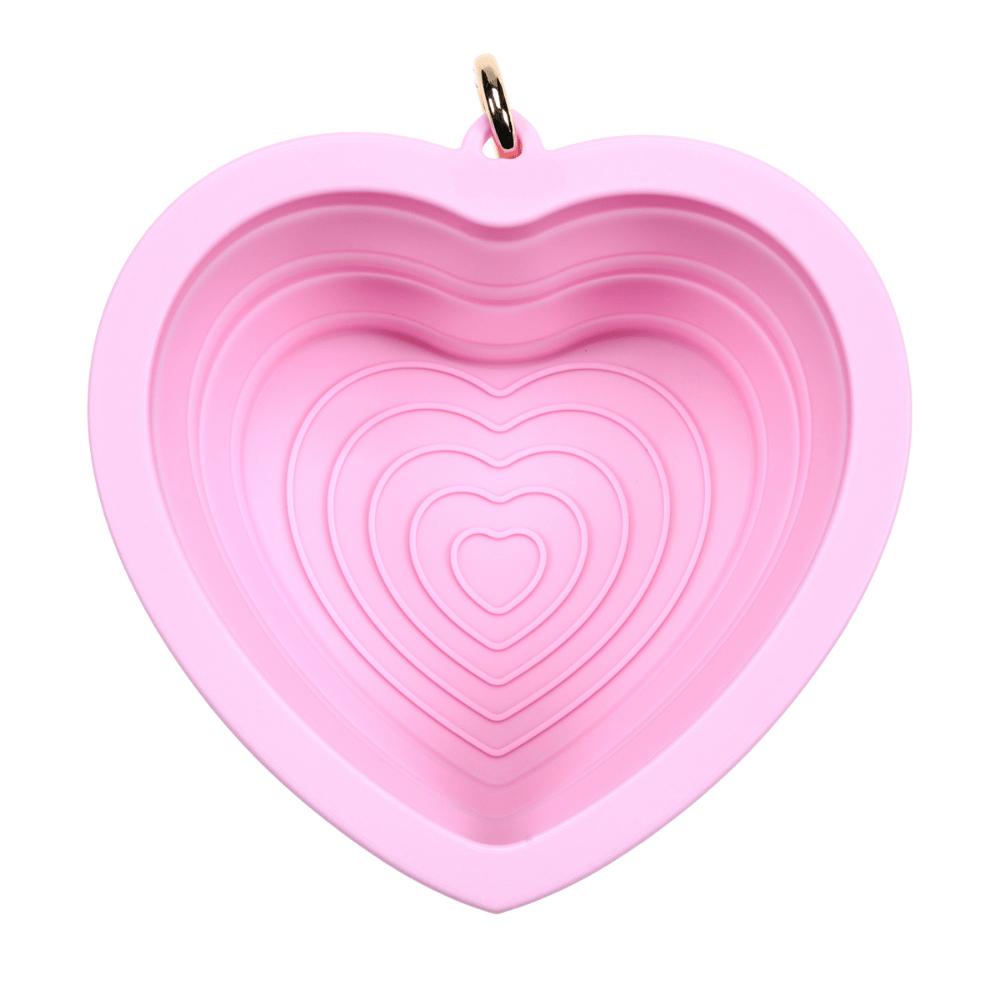 Bubblegum Heart Collapsible Dog Bowl — additional photo 9