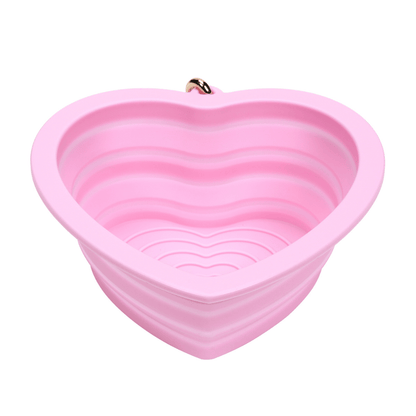 Bubblegum Heart Collapsible Dog Bowl — additional photo 8