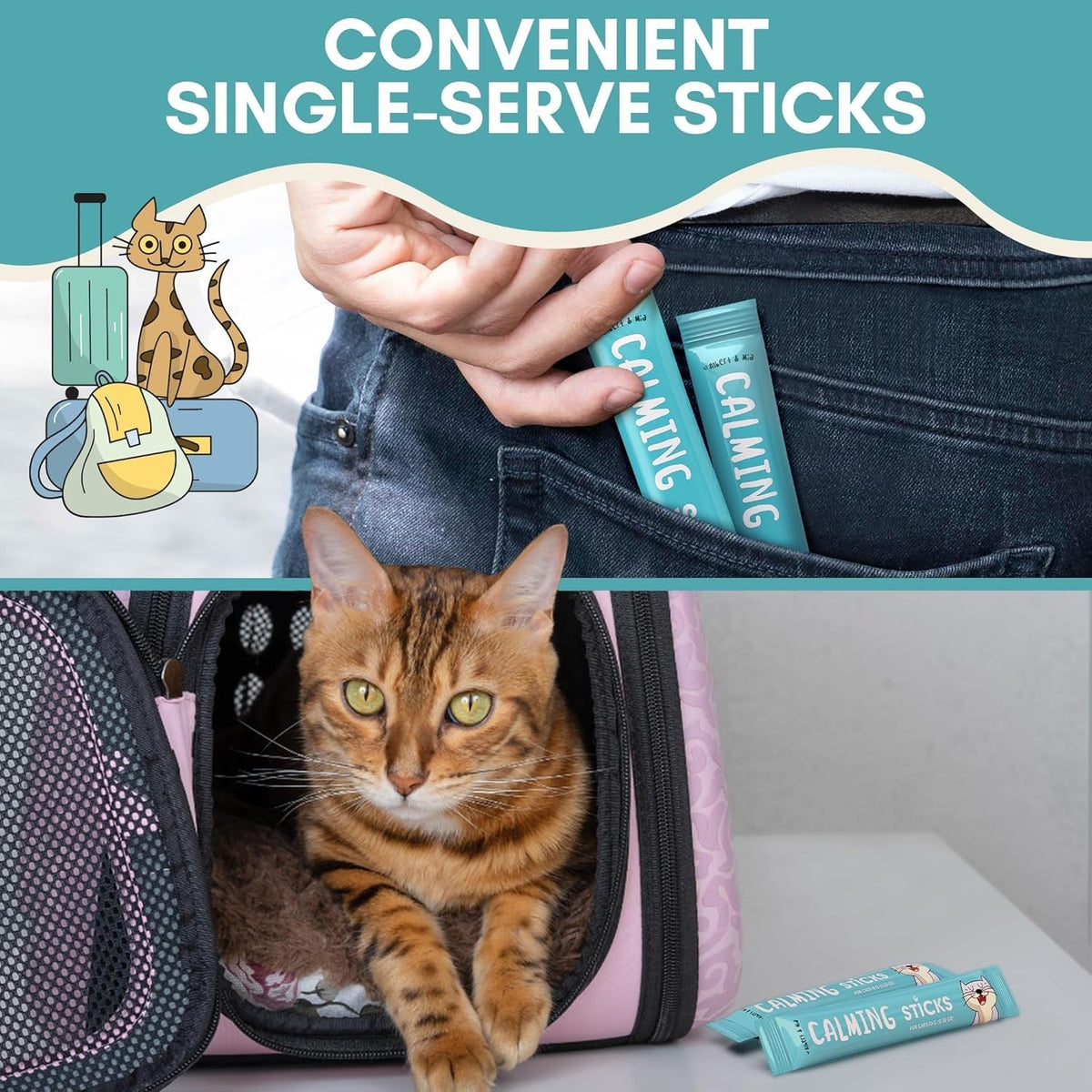 Lickable Cat Treats– Chicken Flavor, 20 Pack