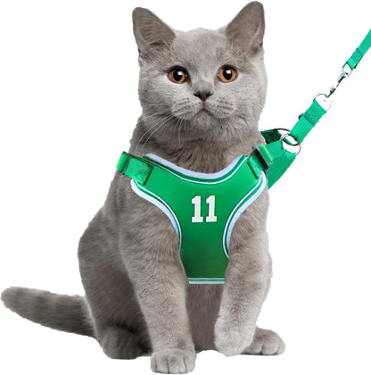 Mesh Cat Harness and Leash Set, Adjustable Vest