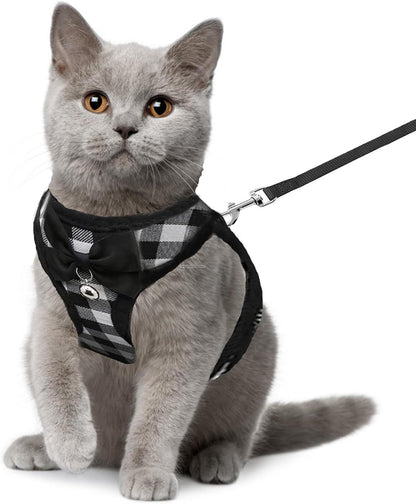 Mesh Cat Harness and Leash Set, Adjustable Vest