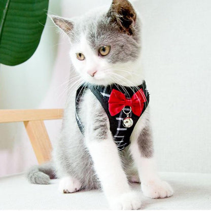 Mesh Cat Harness and Leash Set, Adjustable Vest