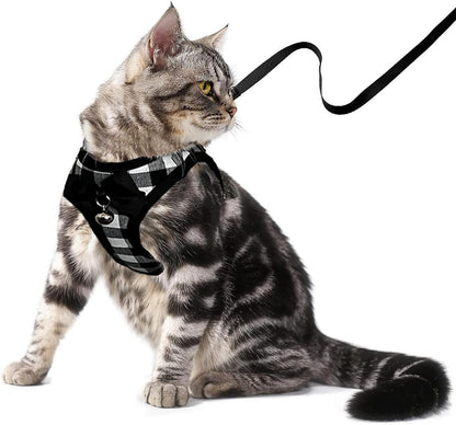 Mesh Cat Harness and Leash Set, Adjustable Vest