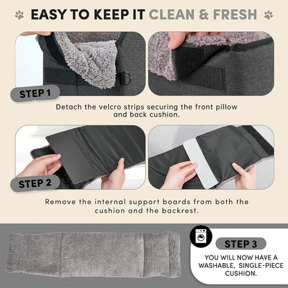 Center Console Dog Car Seat for Small Dogs
