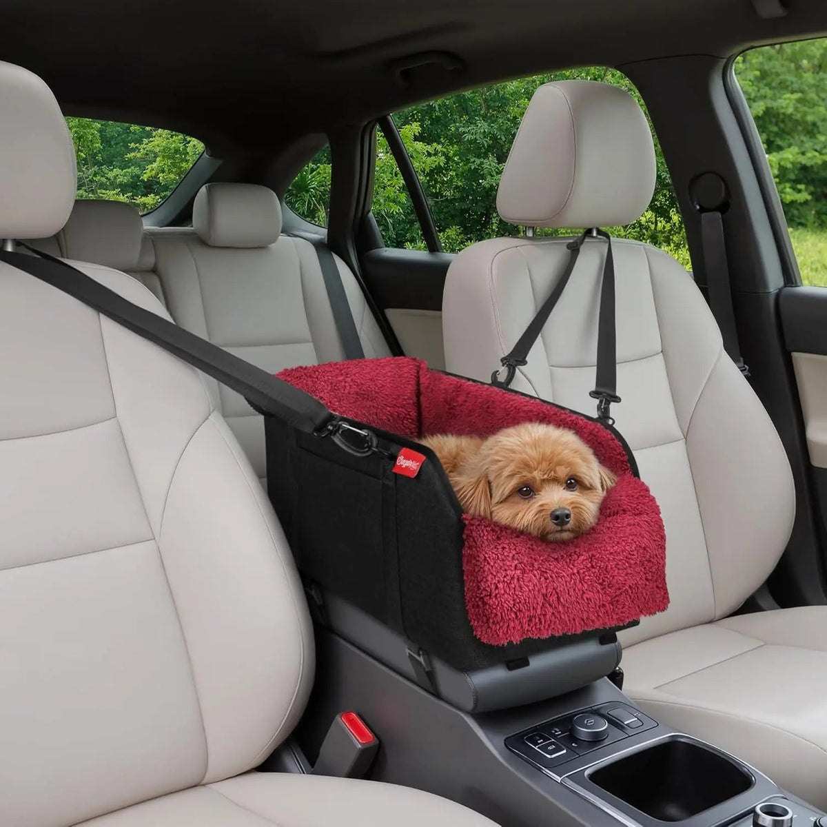 Center Console Dog Car Seat for Small Dogs