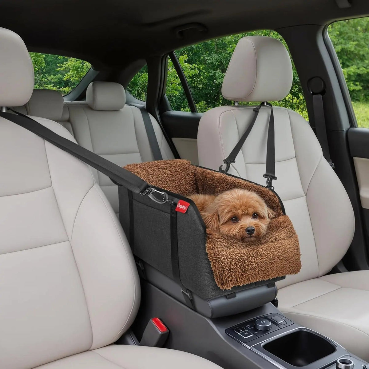 Center Console Dog Car Seat for Small Dogs