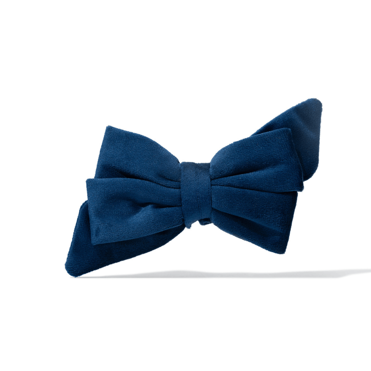 Channing – Velvet Dog Babe Bow, Slides on Any Collar