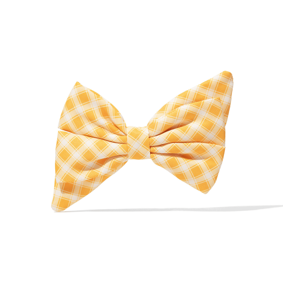 Daisy – Gingham Dog Babe Bow, Slides on Any Collar