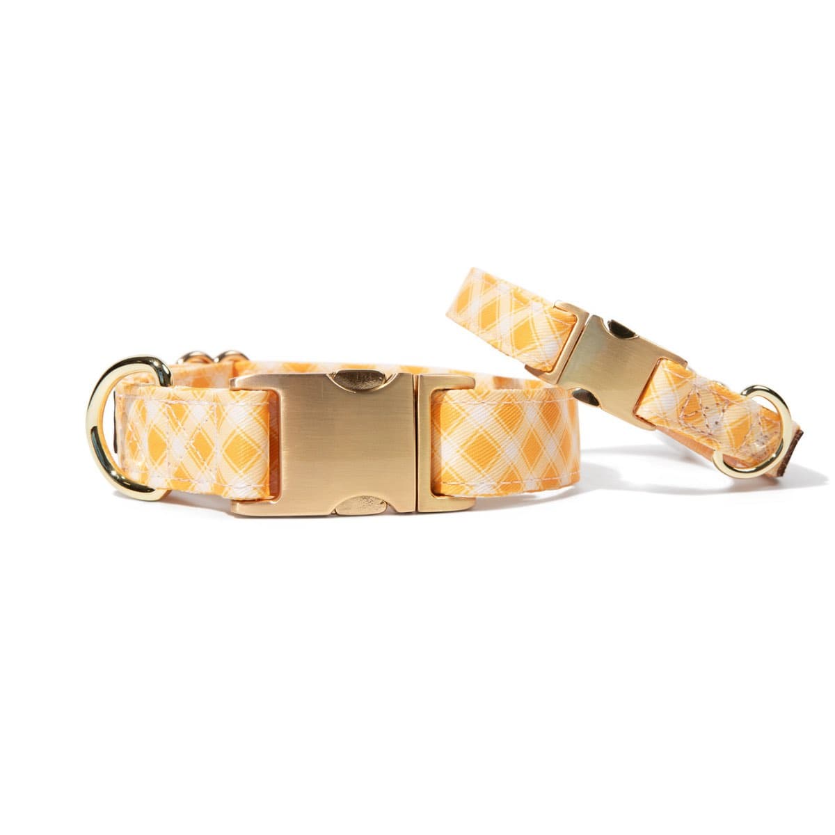 Daisy – Gingham Dog Collar, Adjustable XS–L