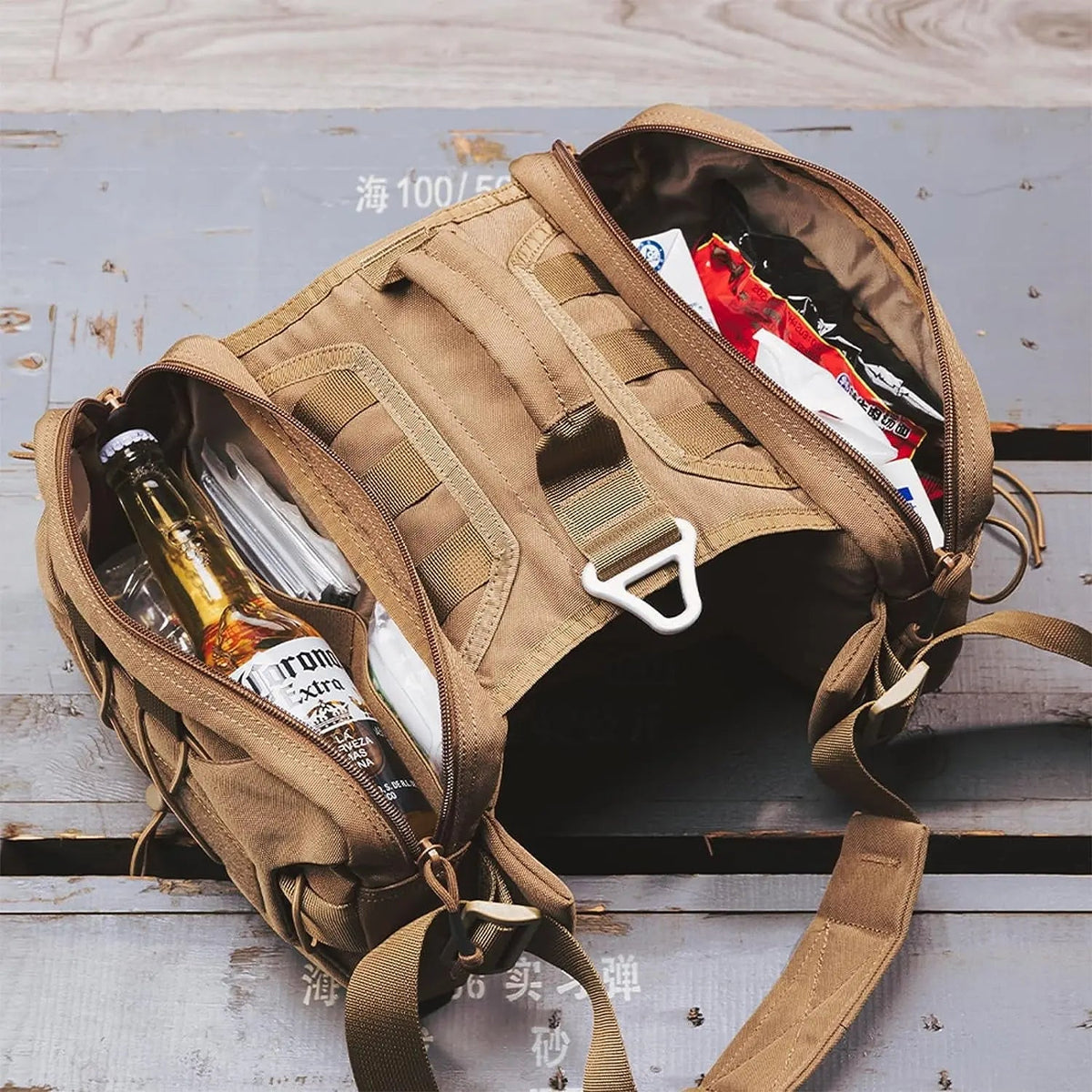 Dog Backpack Tactical Saddle Bag 900D Nylon Hiking Camping Pack Large Dogs