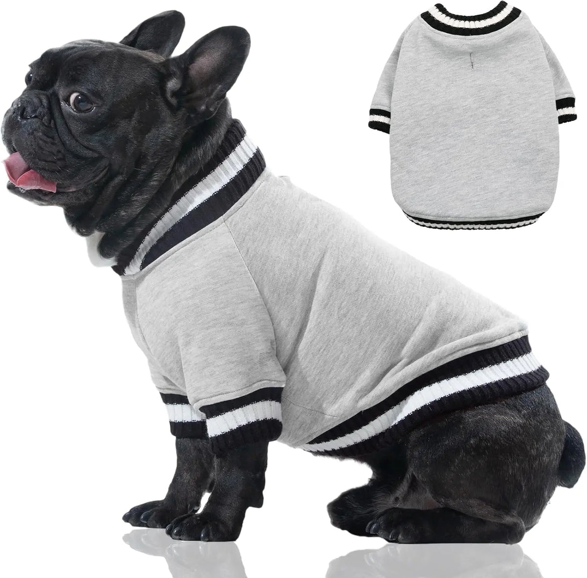 Dog Winter Fleece Pullover Sweater, Soft Warm Hoodie for Small to Medium Dogs