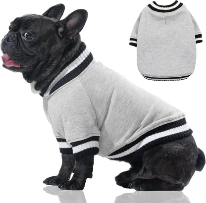 Dog Winter Fleece Pullover Sweater, Soft Warm Hoodie for Small to Medium Dogs