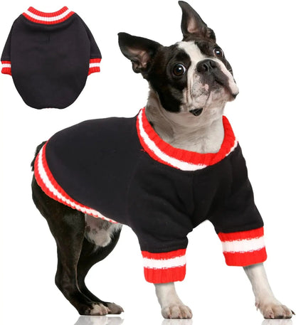 Dog Winter Fleece Pullover Sweater, Soft Warm Hoodie for Small to Medium Dogs