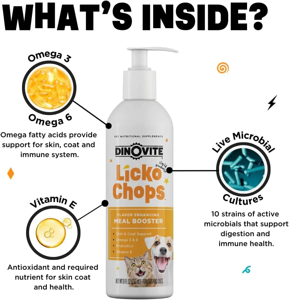 Omega-3 & 6 Liquid with Probiotics & Vitamin E for Dogs and Cats, 16 oz