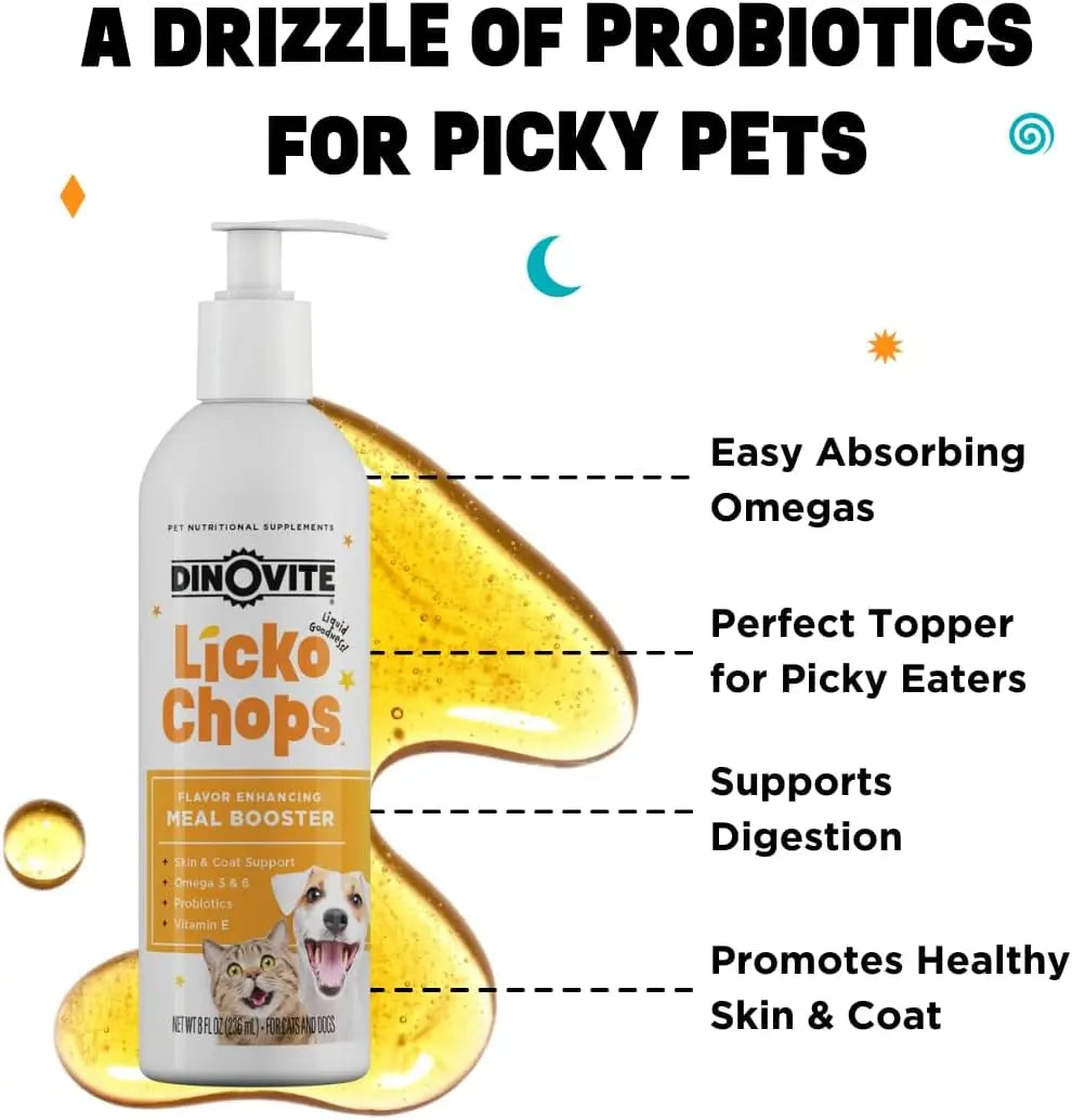 Omega-3 & 6 Liquid with Probiotics & Vitamin E for Dogs and Cats, 16 oz