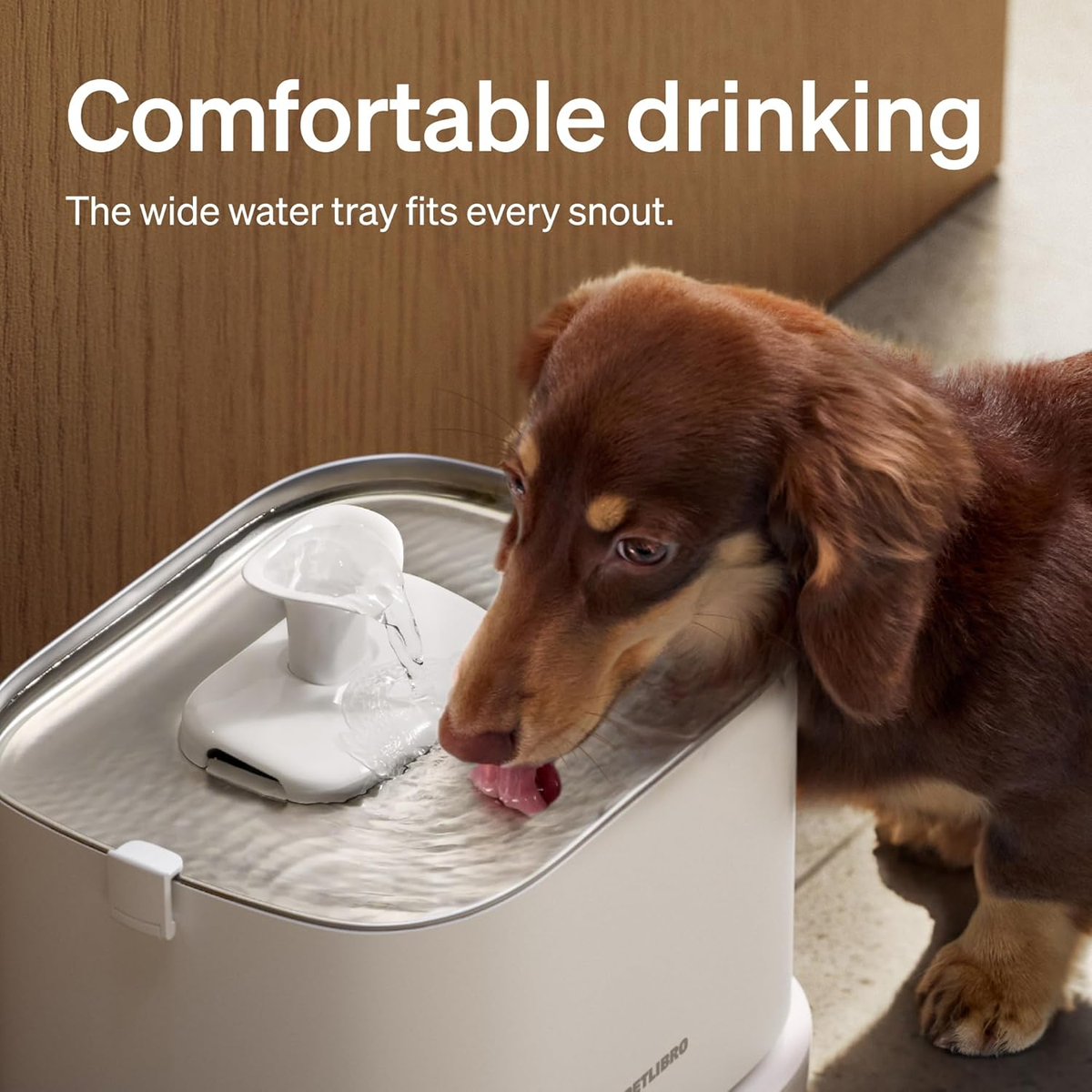 Smart Stainless Steel Dog Water Fountain, 3 L