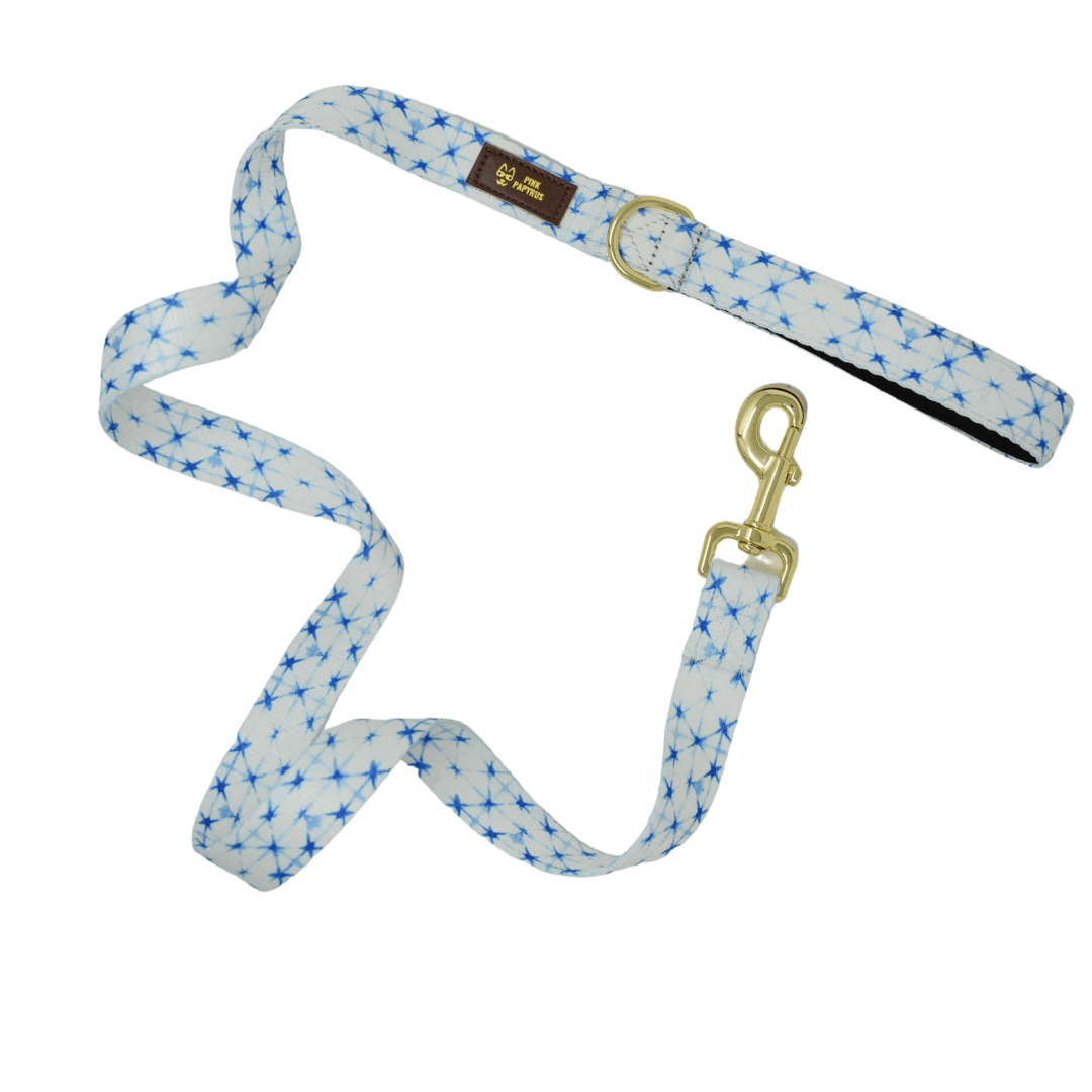 Drew – Shibori Dog Leash 4ft & 6ft, Padded Handle