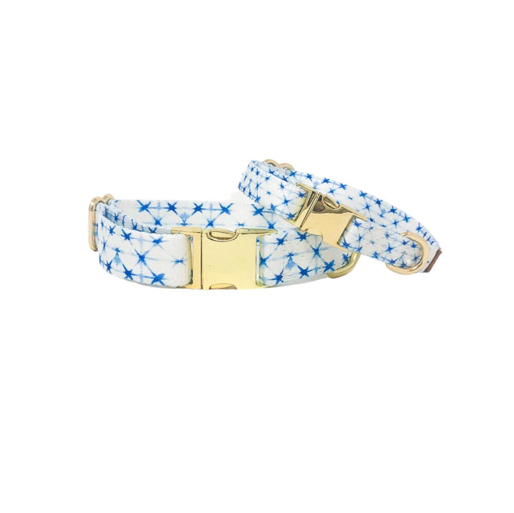Drew – Shibori Dog Collar, Adjustable XS–L