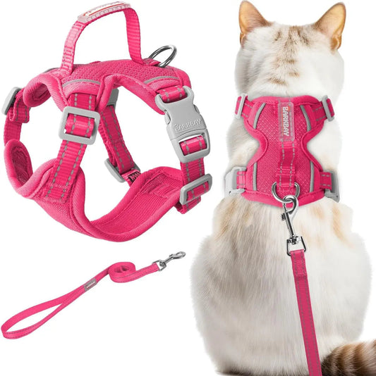 Soft Breathable Escape-Proof Cat Harness and Leash