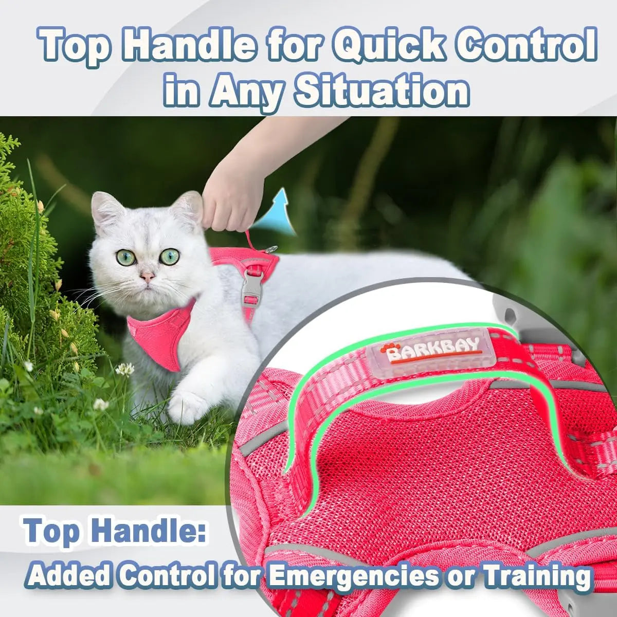 Soft Breathable Escape-Proof Cat Harness and Leash