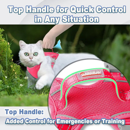 Soft Breathable Escape-Proof Cat Harness and Leash