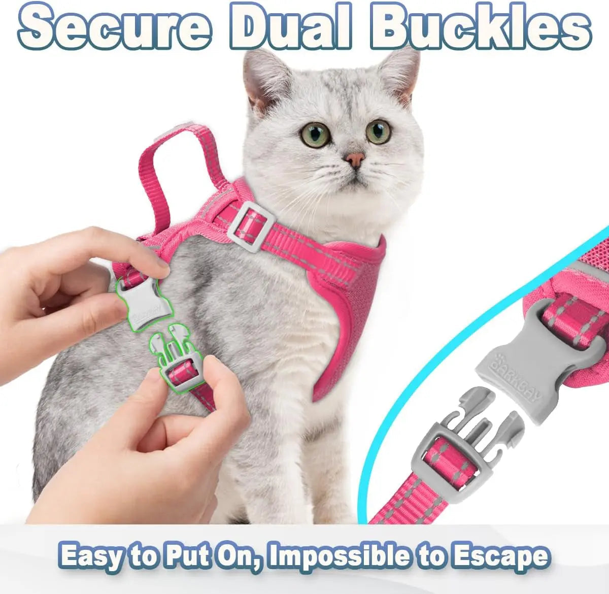 Soft Breathable Escape-Proof Cat Harness and Leash
