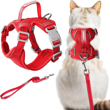 Soft Breathable Escape-Proof Cat Harness and Leash