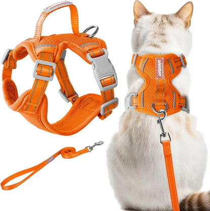Soft Breathable Escape-Proof Cat Harness and Leash