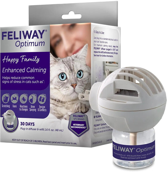 Feliway Optimum Pheromone Diffuser Starter Kit, 48 ml