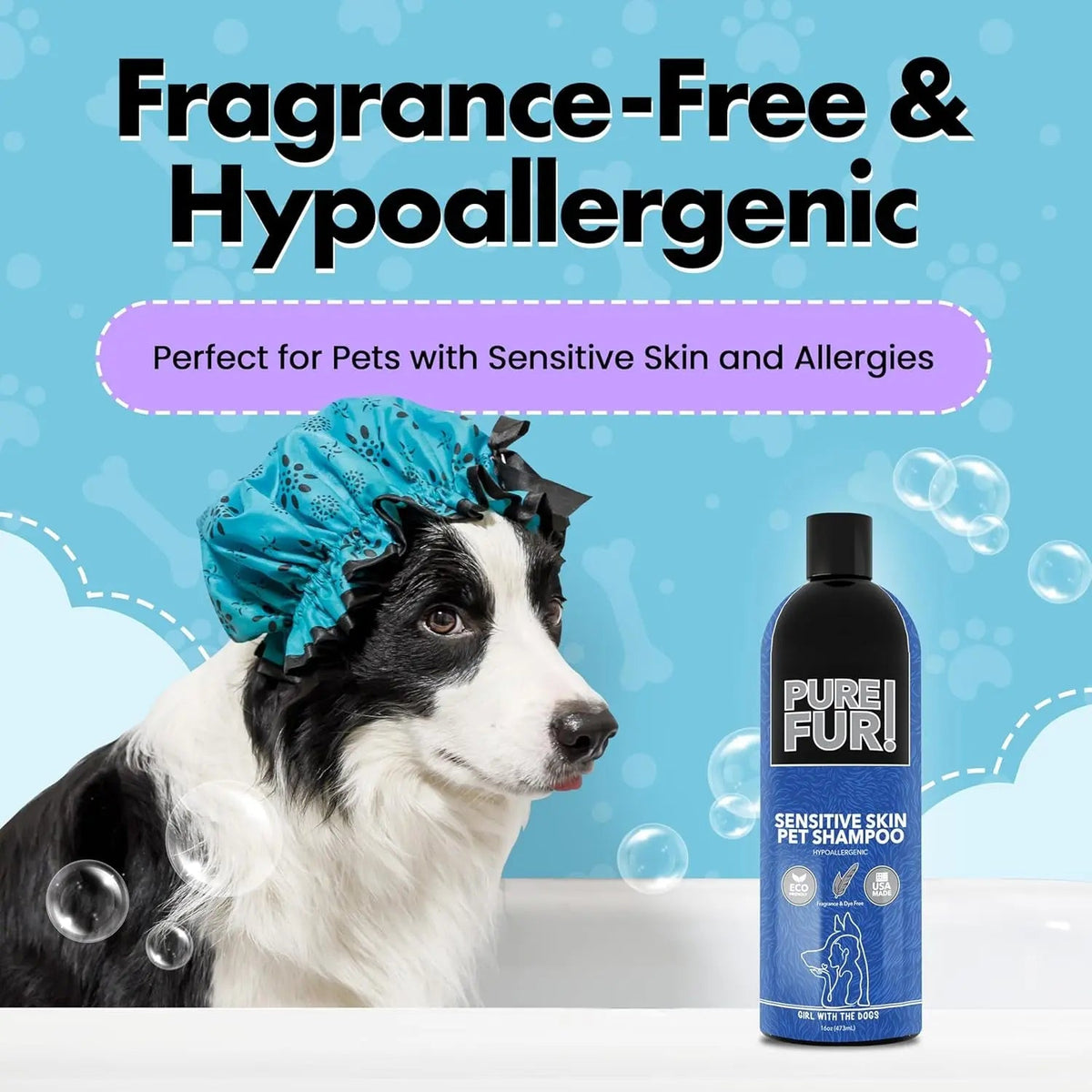 Fluff Off Deshedding and Sensitive Skin Dog Shampoo Set