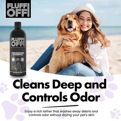 Fluff Off Deshedding and Sensitive Skin Dog Shampoo Set