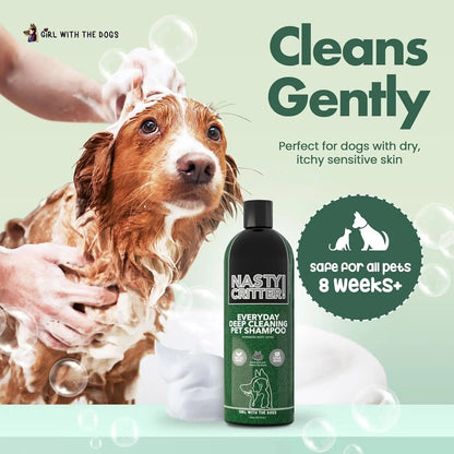 Fluff Off and Nasty Critter Dog Shampoo Set, 16 oz Each
