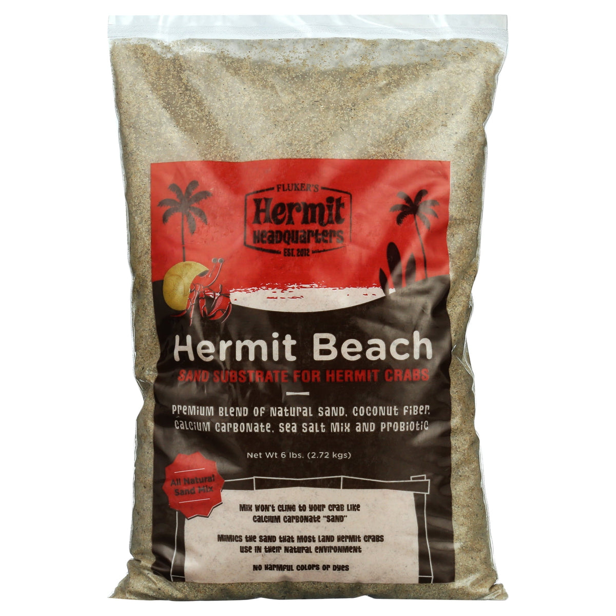 Natural Beach Sand Substrate for Hermit Crabs